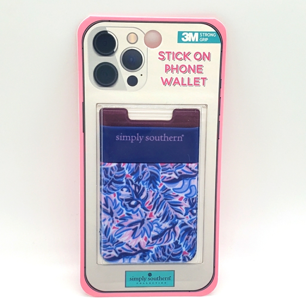 Simply Southern Stick On Phone Wallet LEAF